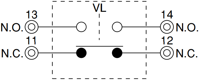 PANASONIC Limit Switch With Roller Arm AZ8104 Wiring Diagram